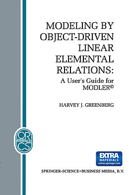 Couverture cartonnée Modeling by Object-Driven Linear Elemental Relations de H. J. Greenberg