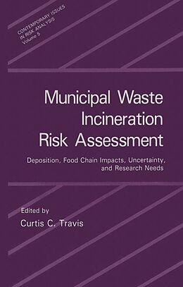 Kartonierter Einband Municipal Waste Incineration Risk Assessment von 