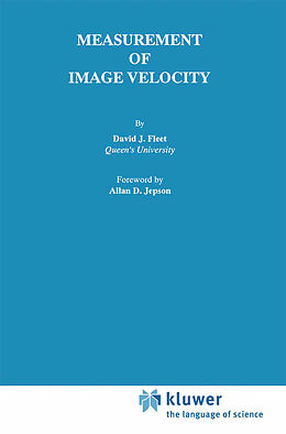 Kartonierter Einband Measurement of Image Velocity von David J. Fleet