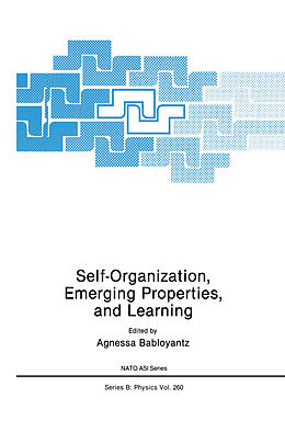 Couverture cartonnée Self-Organization, Emerging Properties, and Learning de 