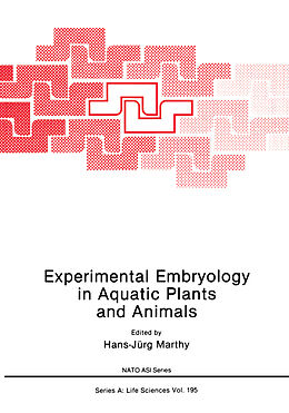Kartonierter Einband Experimental Embryology in Aquatic Plants and Animals von 