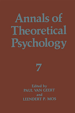 Couverture cartonnée Annals of Theoretical Psychology de 