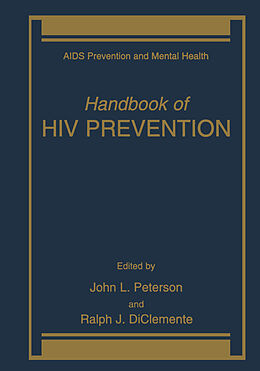 Couverture cartonnée Handbook of HIV Prevention de 