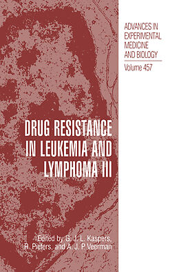 Kartonierter Einband Drug Resistance in Leukemia and Lymphoma III von 