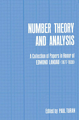 Kartonierter Einband Number Theory and Analysis von 