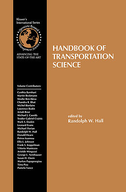 Couverture cartonnée Handbook of Transportation Science de 