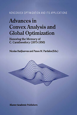 Kartonierter Einband Advances in Convex Analysis and Global Optimization von 