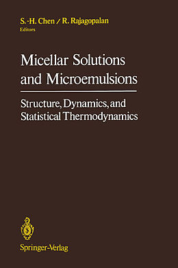 Couverture cartonnée Micellar Solutions and Microemulsions de 