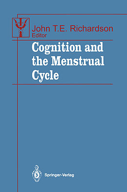 Couverture cartonnée Cognition and the Menstrual Cycle de 