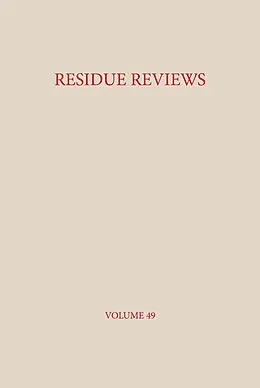 E-Book (pdf) Residue Reviews von Francis A. Gunther