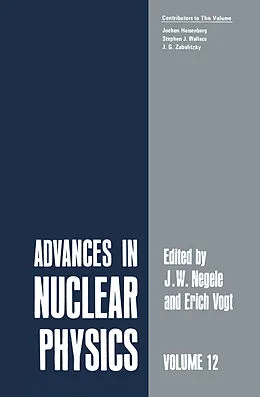 E-Book (pdf) Advances in Nuclear Physics von J. W. Negele, Erich W. Vogt
