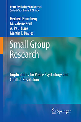 Livre Relié Small Group Research de Herbert Blumberg, Martin F. Davies, A. Paul Hare