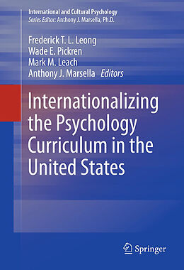 Livre Relié Internationalizing the Psychology Curriculum in the United States de 