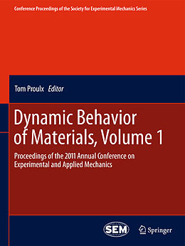 Fester Einband Dynamic Behavior of Materials, Volume 1 von 