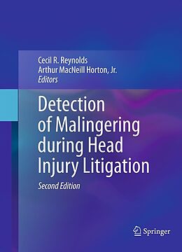 eBook (pdf) Detection of Malingering during Head Injury Litigation de 