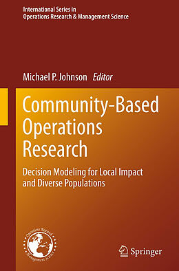 Fester Einband Community-Based Operations Research von 