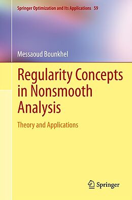 eBook (pdf) Regularity Concepts in Nonsmooth Analysis de Messaoud Bounkhel
