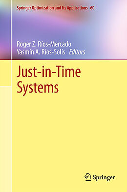 Livre Relié Just-in-Time Systems de 