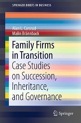 Kartonierter Einband Family Firms in Transition von Malin Brännback, Alan L. Carsrud