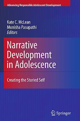 Couverture cartonnée Narrative Development in Adolescence de 