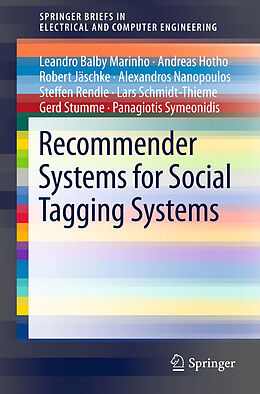 Kartonierter Einband Recommender Systems for Social Tagging Systems von Leandro Balby Marinho, Andreas Hotho, Robert Jäschke
