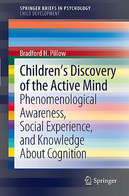 eBook (pdf) Children's Discovery of the Active Mind de Bradford H. Pillow