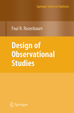 Couverture cartonnée Design of Observational Studies de Paul R. Rosenbaum