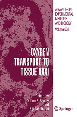 Couverture cartonnée Oxygen Transport to Tissue XXXI de 