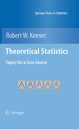 Couverture cartonnée Theoretical Statistics de Robert W. Keener
