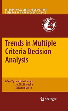 Couverture cartonnée Trends in Multiple Criteria Decision Analysis de 