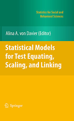 Couverture cartonnée Statistical Models for Test Equating, Scaling, and Linking de 