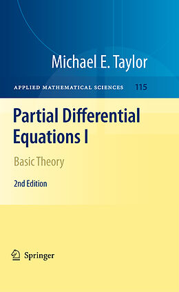Couverture cartonnée Partial Differential Equations I de Michael E. Taylor