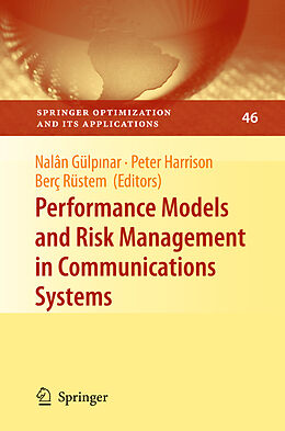 Couverture cartonnée Performance Models and Risk Management in Communications Systems de 