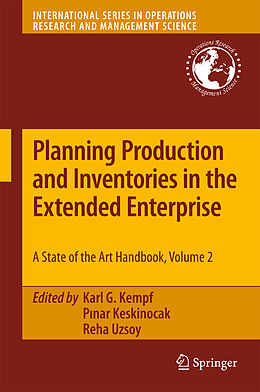 Couverture cartonnée Planning Production and Inventories in the Extended Enterprise de 
