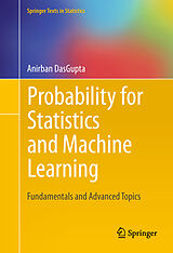 Couverture cartonnée Probability for Statistics and Machine Learning de Anirban Dasgupta