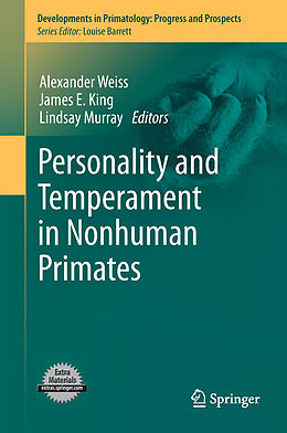 Couverture cartonnée Personality and Temperament in Nonhuman Primates de 