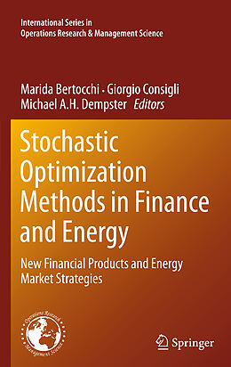 Couverture cartonnée Stochastic Optimization Methods in Finance and Energy de 