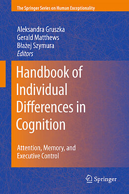 Couverture cartonnée Handbook of Individual Differences in Cognition de 