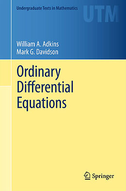Livre Relié Ordinary Differential Equations de Mark G. Davidson, William A. Adkins