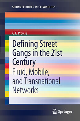 Couverture cartonnée Defining Street Gangs in the 21st Century de C. E. Prowse