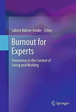 E-Book (pdf) Burnout for Experts von Sabine Bährer-Kohler