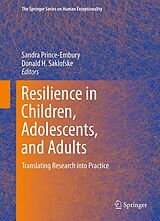 E-Book (pdf) Resilience in Children, Adolescents, and Adults von Sandra Prince-Embury, Donald H. Saklofske