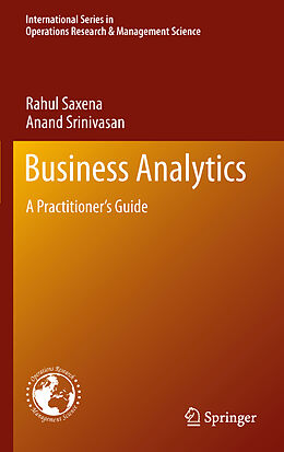 Livre Relié Business Analytics de Anand Srinivasan, Rahul Saxena