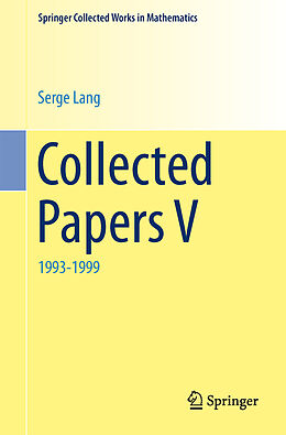 Kartonierter Einband Collected Papers V von Serge Lang