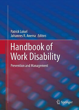 eBook (pdf) Handbook of Work Disability de Patrick Loisel, Johannes R. Anema