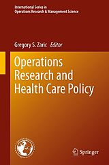 eBook (pdf) Operations Research and Health Care Policy de Gregory S. Zaric