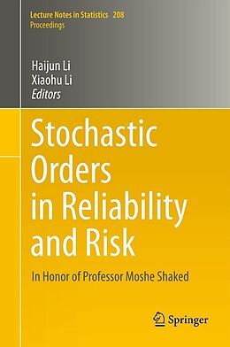 eBook (pdf) Stochastic Orders in Reliability and Risk de 