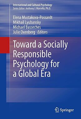 eBook (pdf) Toward a Socially Responsible Psychology for a Global Era de Elena Mustakova-Possardt, Mikhail Lyubansky, Michael Basseches