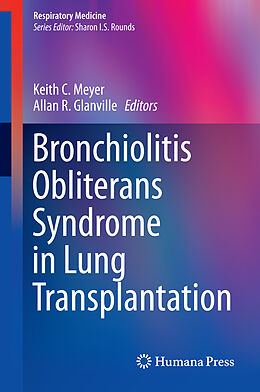 Livre Relié Bronchiolitis Obliterans Syndrome in Lung Transplantation de 