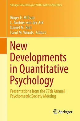 E-Book (pdf) New Developments in Quantitative Psychology von Roger E. Millsap, L. Andries van der Ark, Daniel M. Bolt